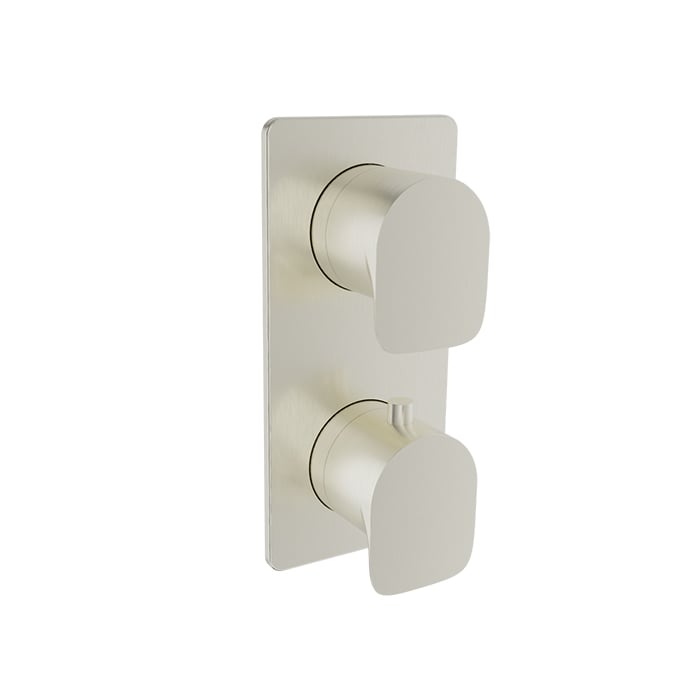 Baril Petite B04 Thermostatic PB Shower Valve Trim 2-Way Diverter - Brushed Nickel