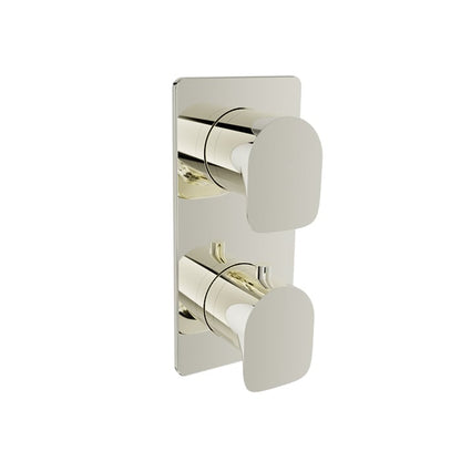 Baril Petite B04 Thermostatic PB Shower Valve Trim 2-Way Diverter - Polished Nickel