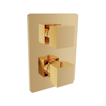 Baril Rec B05 Trim Only For Thermostatic Pressure-Balanced Shower Control Valve With 1-Way Diverter - Gold