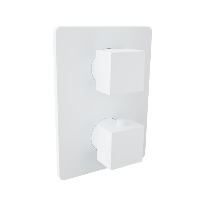 Baril Rec B05 Trim Only For Thermostatic Pressure-Balanced Shower Control Valve With 2-Way Diverter - White