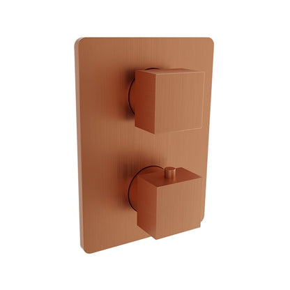 Baril Rec B05 Trim Only For Thermostatic Pressure-Balanced Shower Control Valve With 2-Way Diverter - Satin Copper