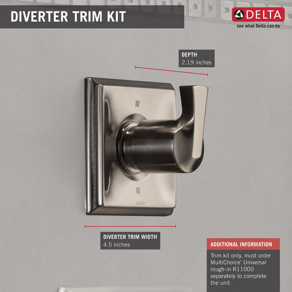 Delta Dryden 3-Setting 2-Port Diverter Trim - T11851