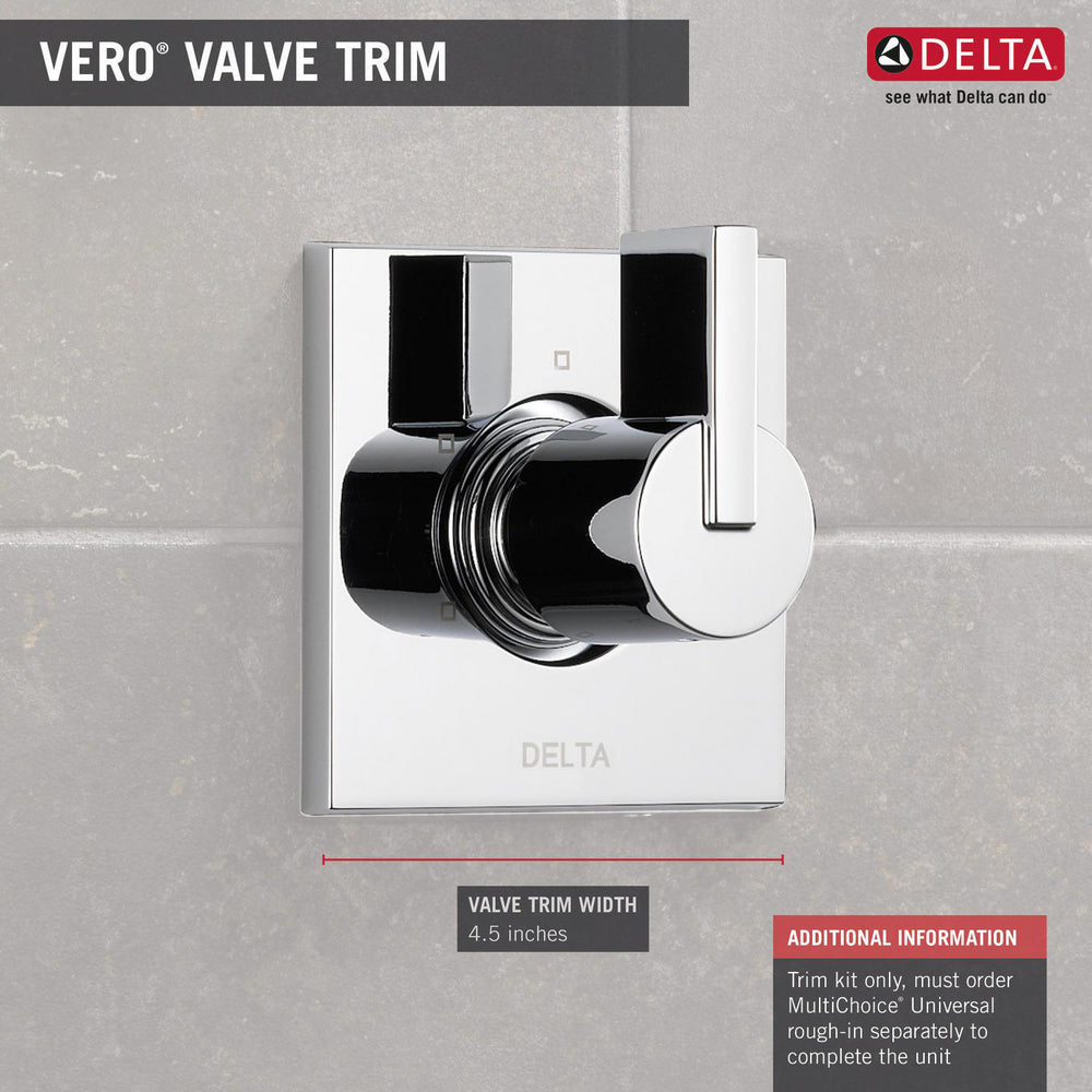 Delta Vero 3-Setting 2-Port Diverter Trim - T11853