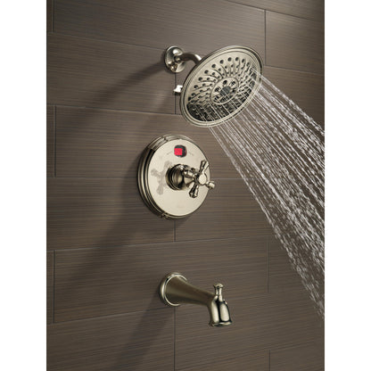 Delta Universal Showering Pomme de douche pluie 3 fonctions H2Okinetic de 8 po - 52687