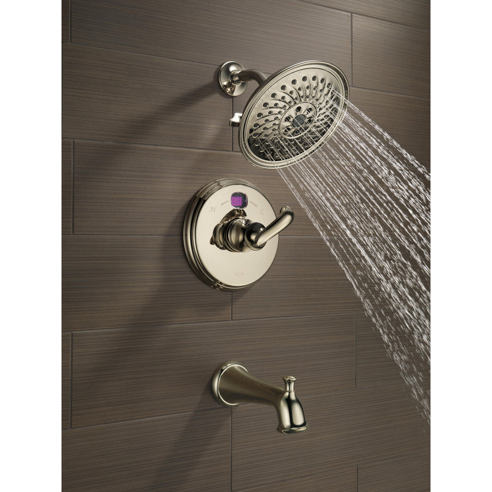 Delta Universal Showering Pomme de douche pluie 3 fonctions H2Okinetic de 8 po - 52687