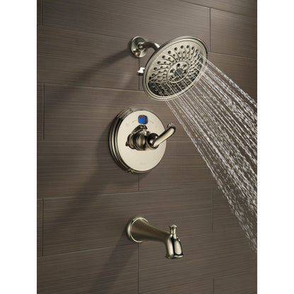 Delta Universal Showering Pomme de douche pluie 3 fonctions H2Okinetic de 8 po - 52687