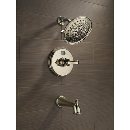 Delta Universal Showering Pomme de douche pluie 3 fonctions H2Okinetic de 8 po - 52687