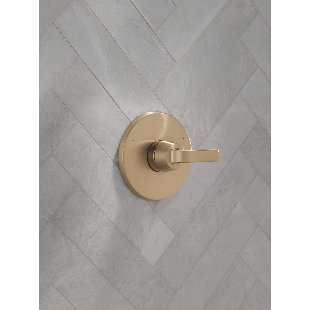 Delta T14062 Lineax Monitor valve only trim Champagne Bronze - in context