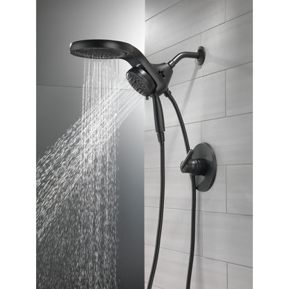 Pomme de douche deux-en-un Delta Universal Showering HydroRain H2Okinetic à 5 réglages - 58680