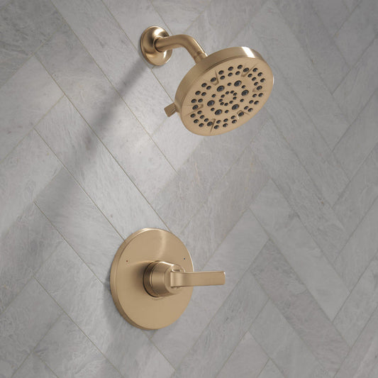 Delta T14262 Lineax Monitor shower trim Champagne Bronze - in context