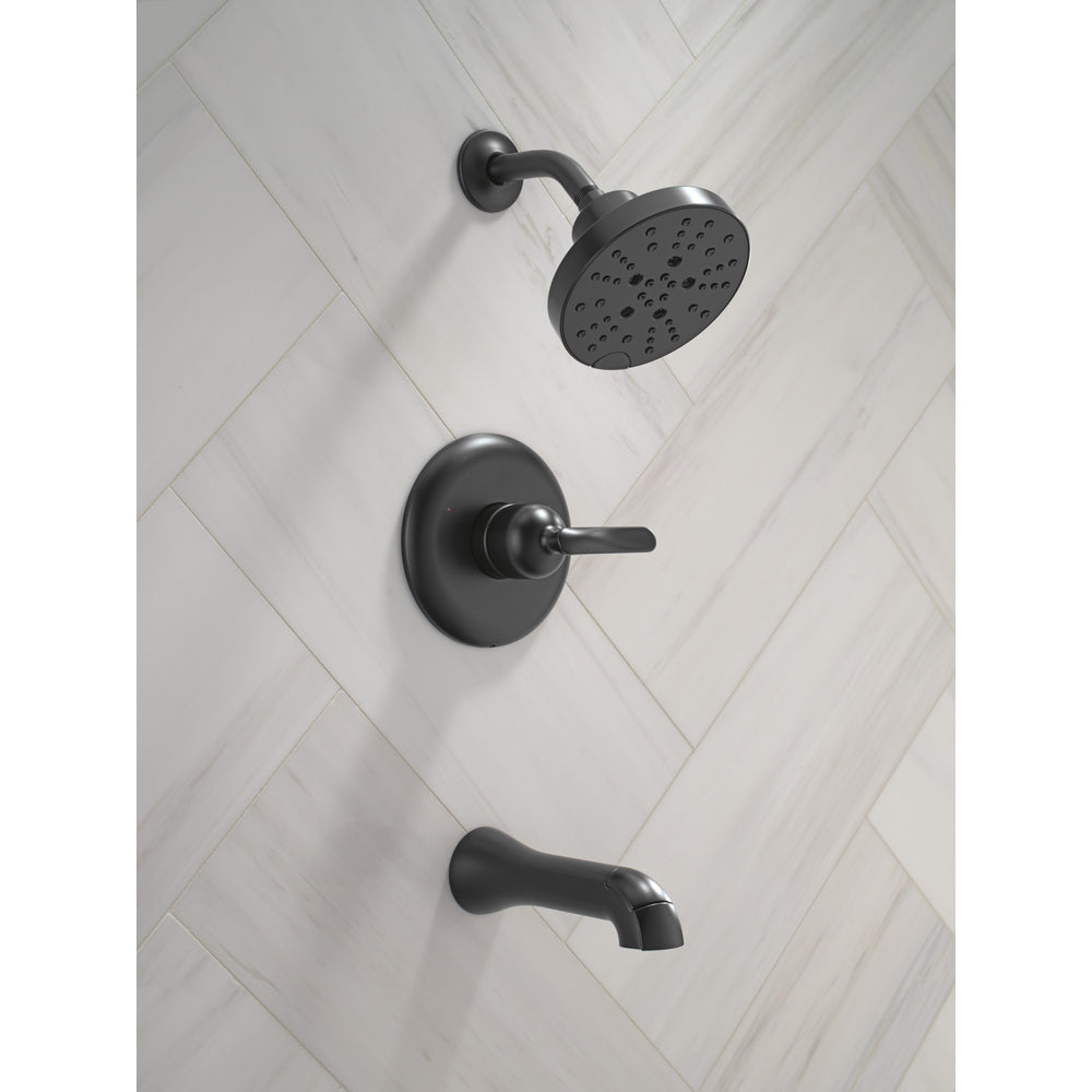 Delta T14445 Matte Black - in context