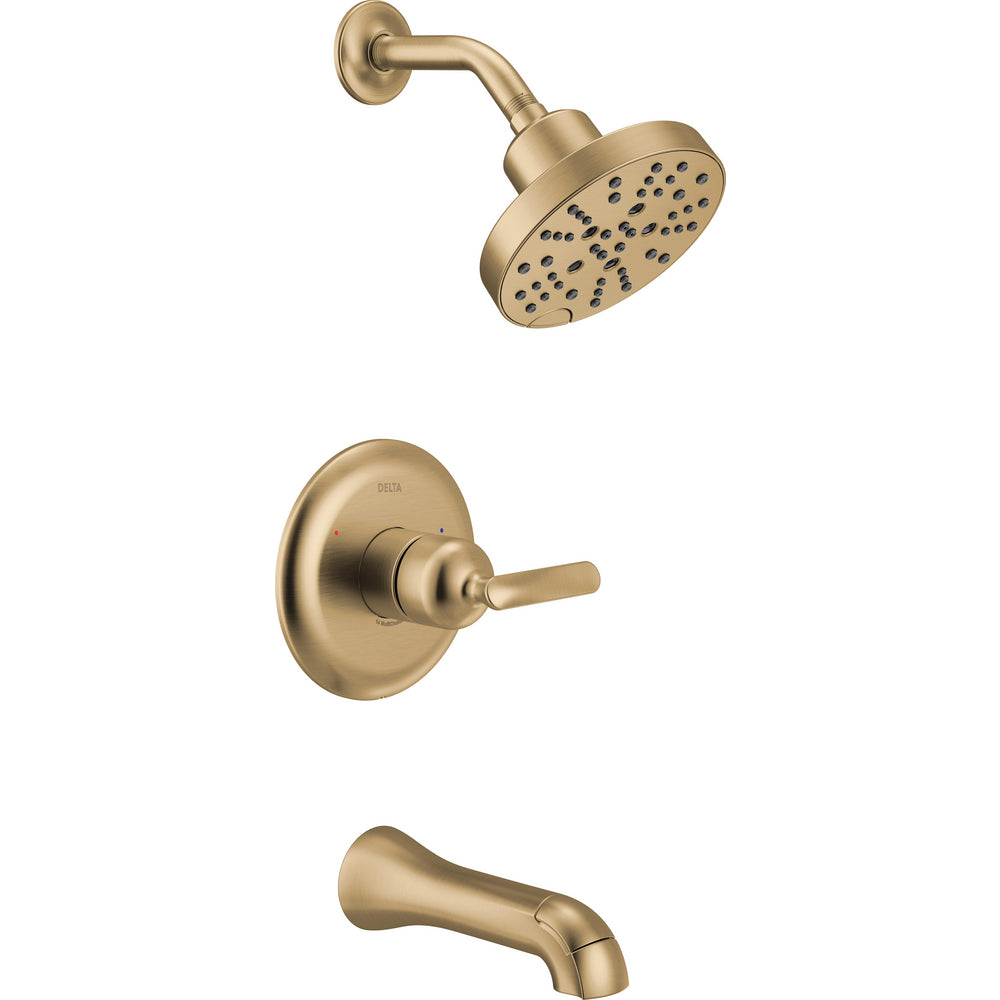 Delta T14445-CZ-PR Bonacci 14 Series Tub & Shower Trim Lumicoat Champagne Bronze