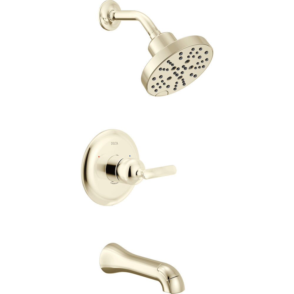 Delta T14445-PN-PR Bonacci 14 Series Tub & Shower Trim Lumicoat Polished Nickel