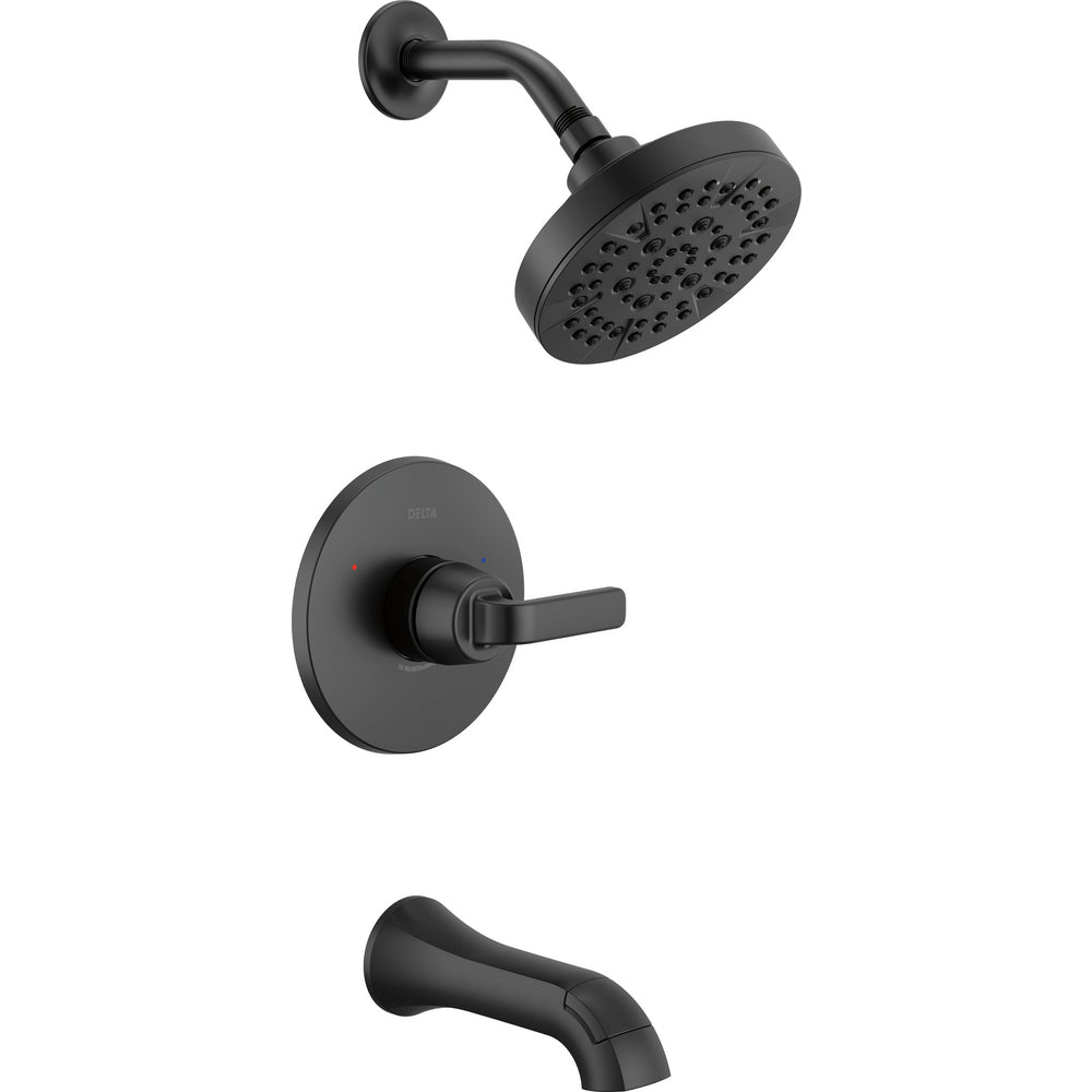 Delta T14462 Lineax Monitor tub & shower trim Matte Black