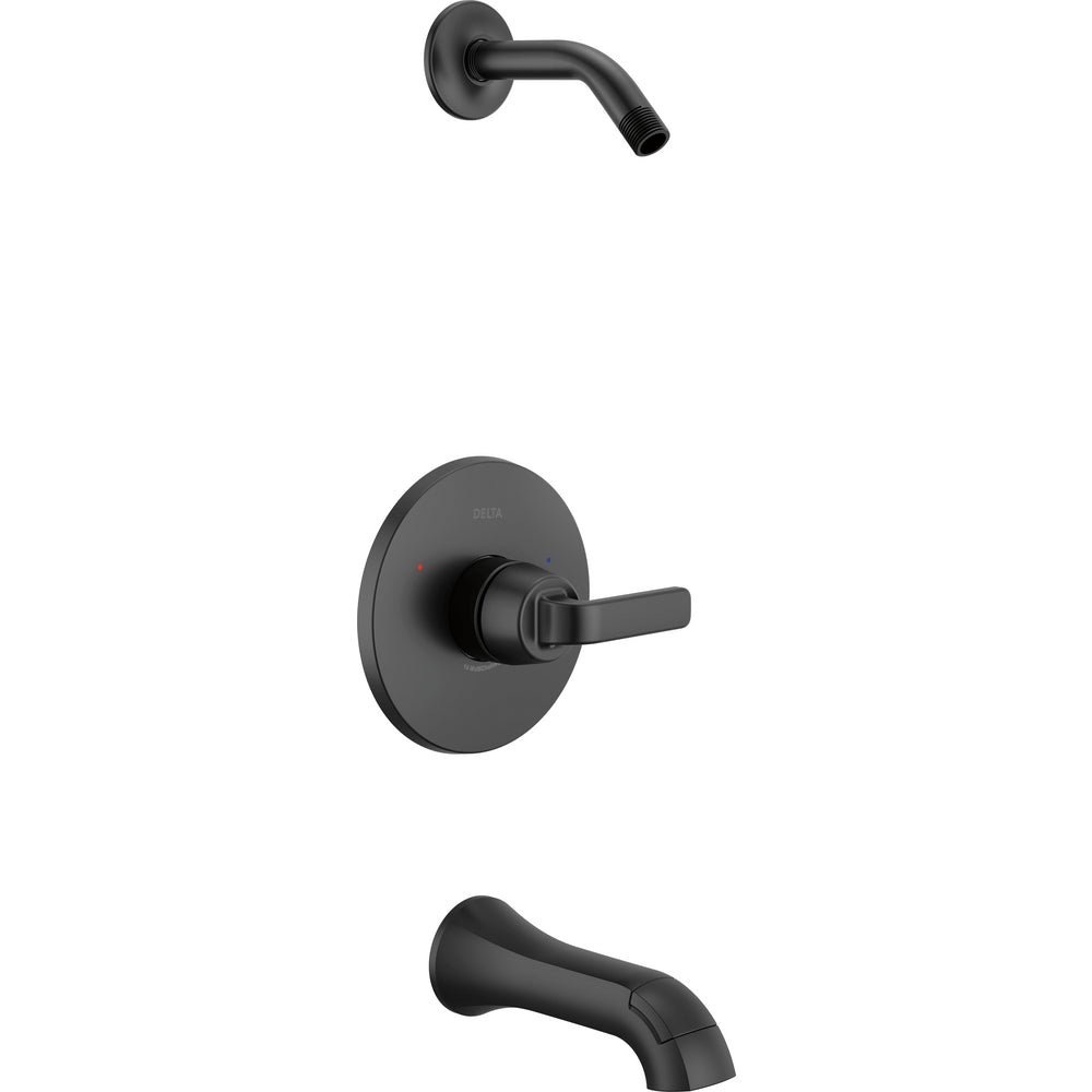 Delta T14462 Lineax Monitor tub & shower trim less head Matte Black