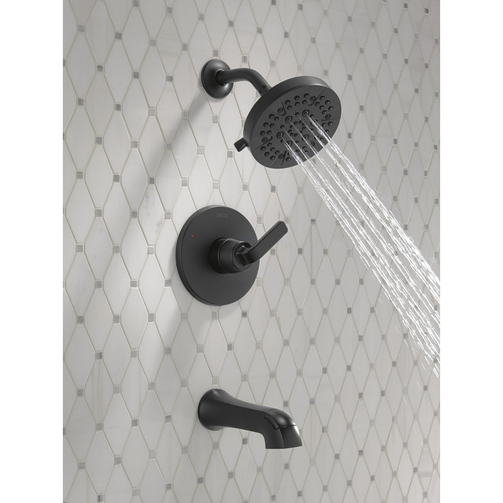 Delta T14462 Matte Black water 1