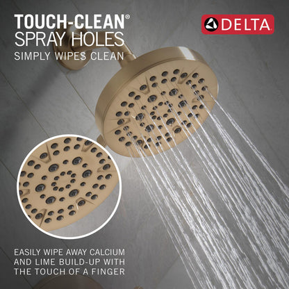 Delta T14462 Champagne Bronze TouchClean infographic