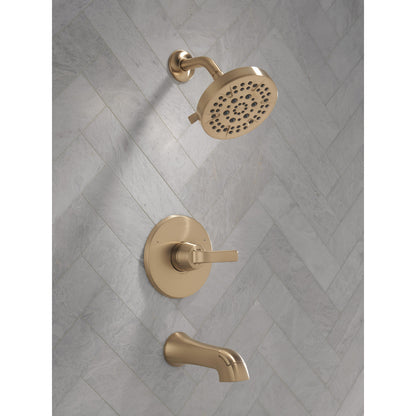 Delta T14462 Lineax Monitor tub & shower trim Champagne Bronze - in context