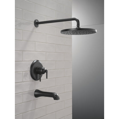 Delta T17445 Matte Black - in context