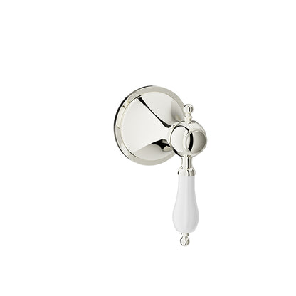 Baril Ralph B18 Diverter / Stop Valve Trim - Polished Nickel / White