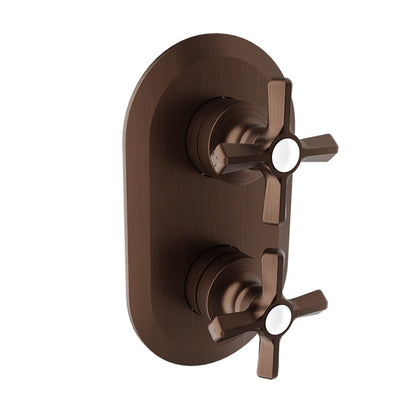 Baril Beaumont B20 Garniture seulement pour valve de douche thermostatique et compensée avec déviateur 3 fonctions port partagé - T20-9532-01