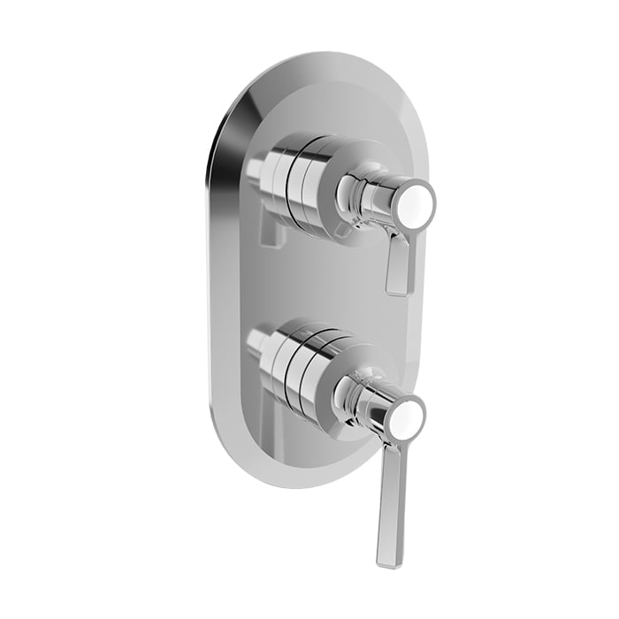 Baril Beaumont B20 Trim Only For Thermostatic Pressure-Balanced Shower Control Valve With 3-Way Diverter Shared Port - T20-9534-01
