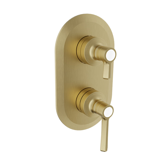 Baril Beaumont B20 Trim Only For Thermostatic Pressure-Balanced Shower Control Valve With 3-Way Diverter Shared Port - T20-9534-01