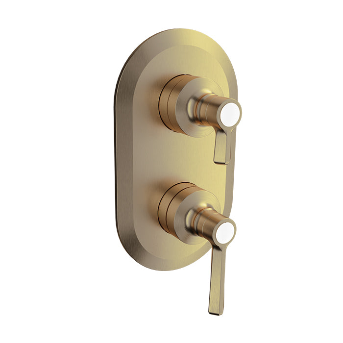 Baril Beaumont B20 Trim Only For Thermostatic Pressure-Balanced Shower Control Valve With 3-Way Diverter Shared Port - T20-9534-01