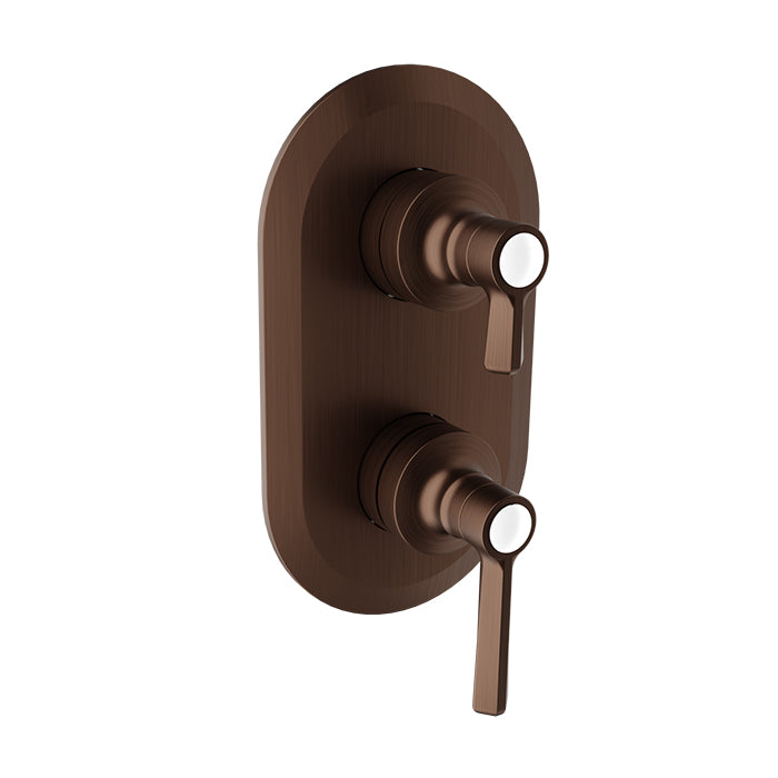Baril Beaumont B20 Trim Only For Thermostatic Pressure-Balanced Shower Control Valve With 3-Way Diverter Shared Port - T20-9534-01