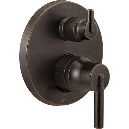 Garniture de valve Delta Contemporary Two Handle Monitor 14 Series avec inverseur intégré 3 fonctions - T24859