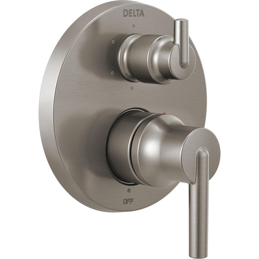 Delta Contemporary Two Handle Monitor 14 Series Valve Trim with 6-Setting Integrated Diverter - T24959