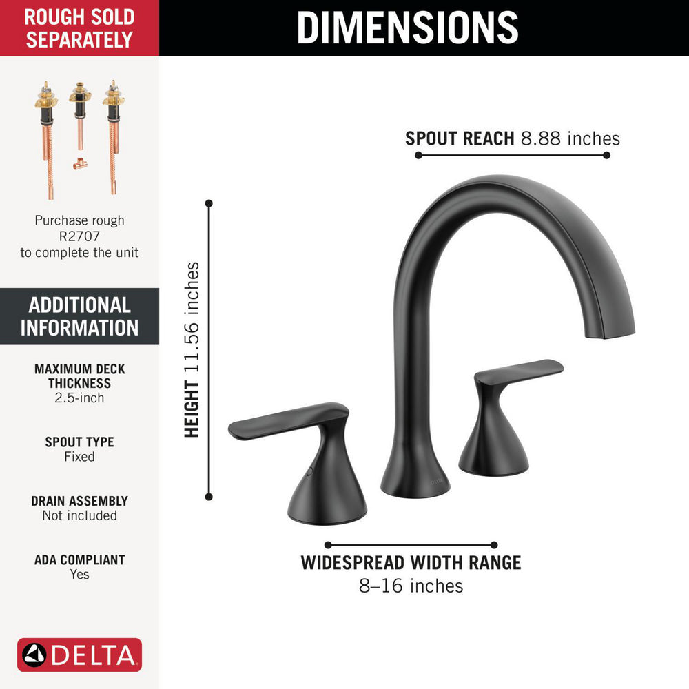 Delta T2745 - dimensions
