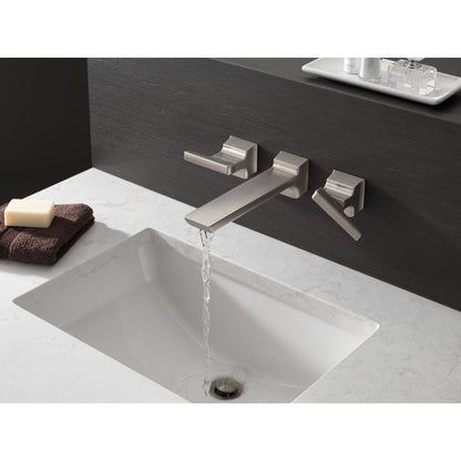Delta T3599LF Lumicoat Stainless wall-mount trim - water