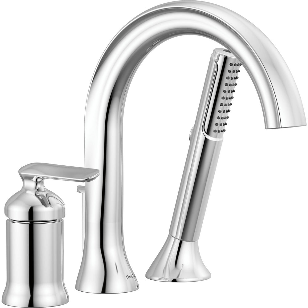 Delta T3745 Bonacci Roman Tub Trim with Hand Shower - Lumicoat Chrome