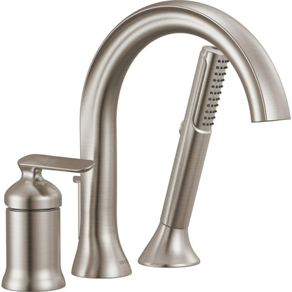 Delta T3745 Bonacci Roman Tub Trim with Hand Shower - Lumicoat Stainless