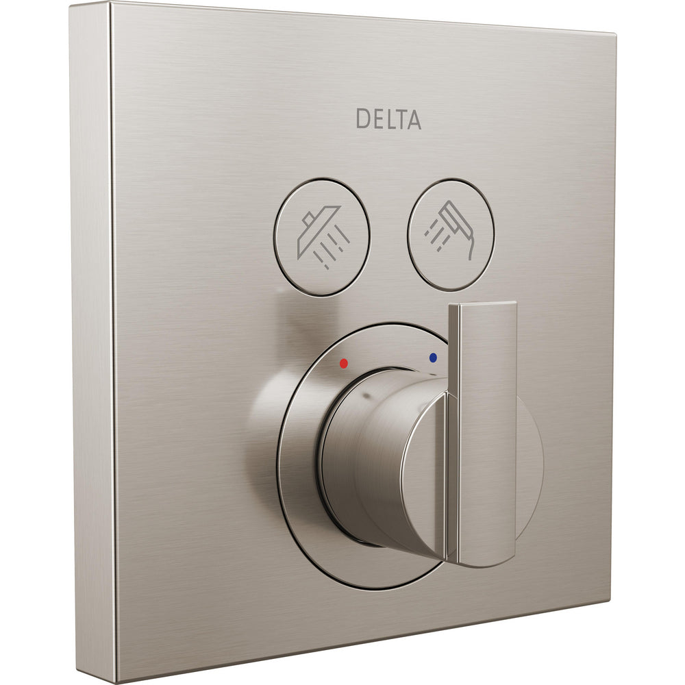 Delta T37T267 SelectChoice angular push-button shower trim Stainless