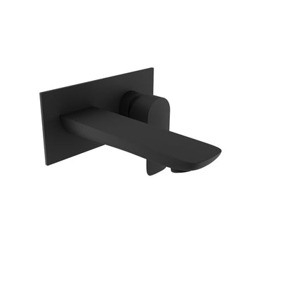 Baril Sens B45 Wall-Mounted Tub Faucet Trim - Matte Black