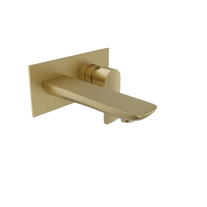 Baril Sens B45 Wall-Mounted Tub Faucet Trim - Satin Brass
