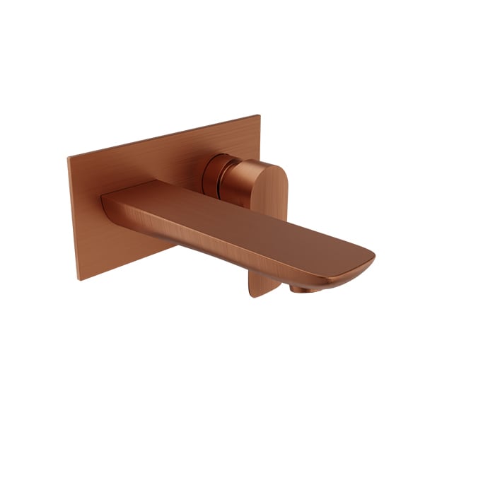 Baril Sens B45 Wall-Mounted Tub Faucet Trim - Satin Copper
