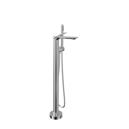 Baril Profile B46 Floor-Mounted Tub Filler With Hand Shower Trim - Polished Chrome