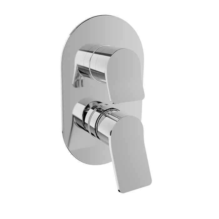 Baril Profile B46 Pressure-Balanced Shower Control Valve Trim With 2-Way Diverter - Polished Chrome