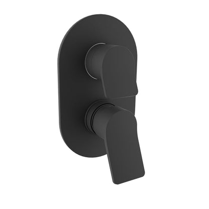 Baril Profile B46 Pressure-Balanced Shower Control Valve Trim With 2-Way Diverter - Matte Black