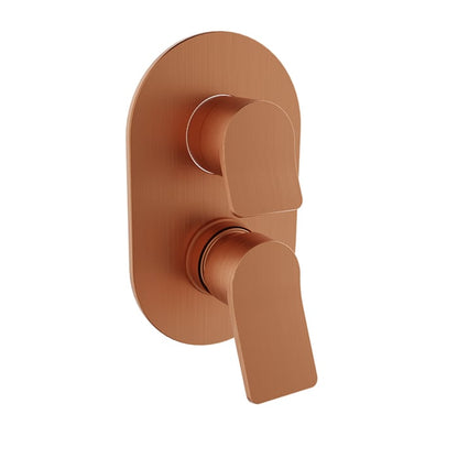 Baril Profile B46 Pressure-Balanced Shower Control Valve Trim With 2-Way Diverter - Satin Copper