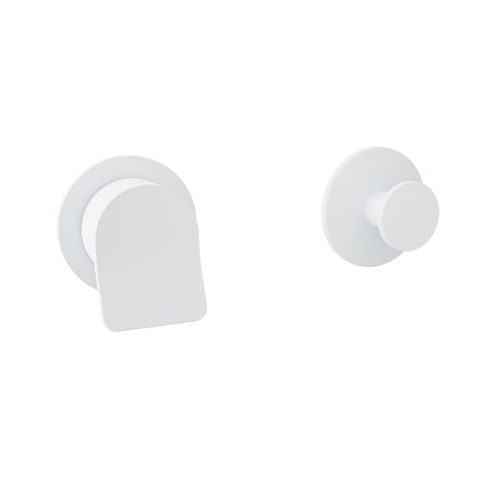 Baril Profile B46 3/4" Thermostatic Valve Trim With Volume Control - White