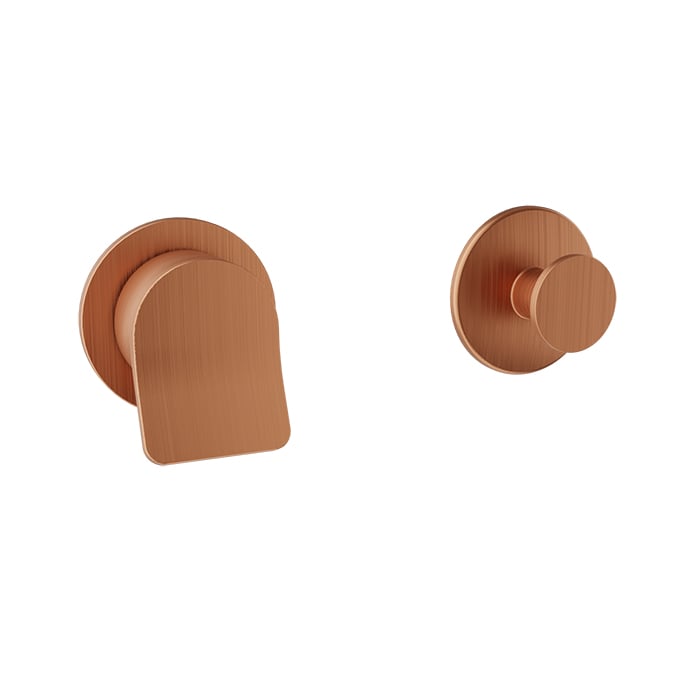 Baril Profile B46 3/4" Thermostatic Valve Trim With Volume Control - Satin Copper