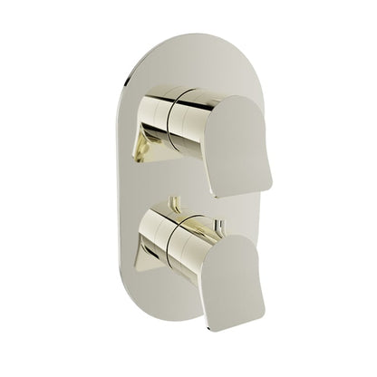 Baril Profile B46 Thermostatic Pressure-Balanced Shower Control Valve Trim With 1-Way Diverter - Polished Nickel