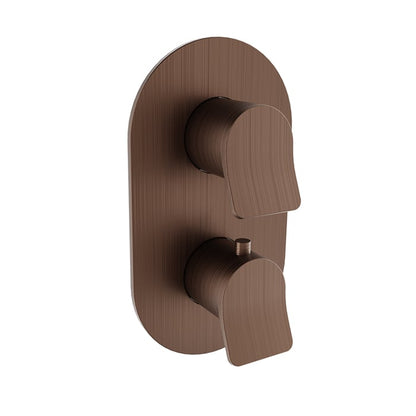 Baril Profile B46 Thermostatic Pressure-Balanced Shower Control Valve Trim With 2-Way Diverter - Venetian Bronze