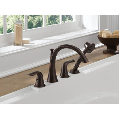 Delta Lahara Roman Tub Faucet with Handshower Trim - T4738