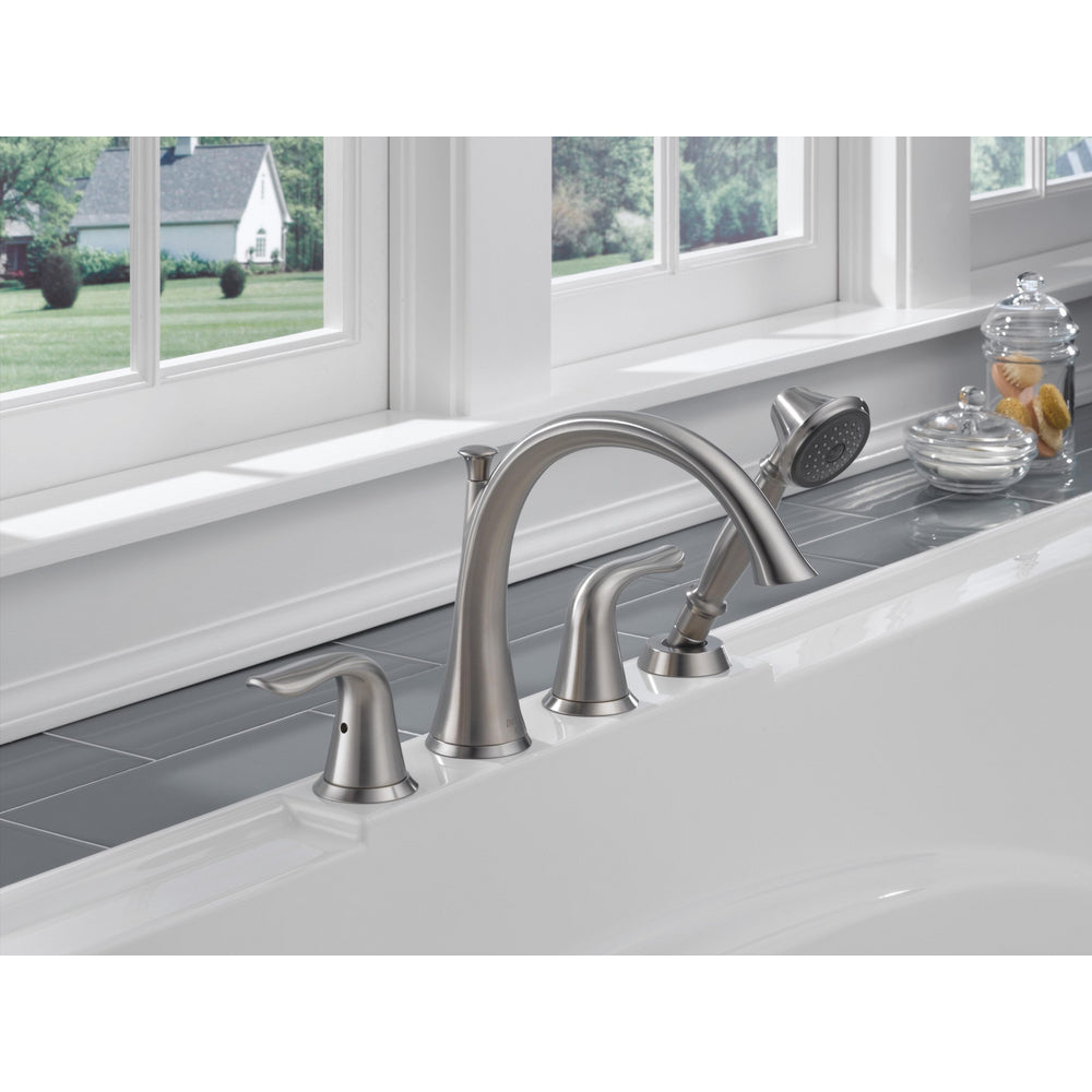 Delta Lahara Roman Tub Faucet with Handshower Trim - T4738