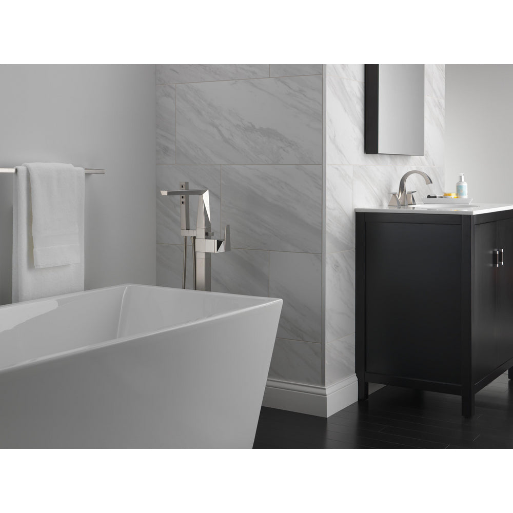 Delta Trillian Single Handle Floor Mount Tub Filler Trim - T4743